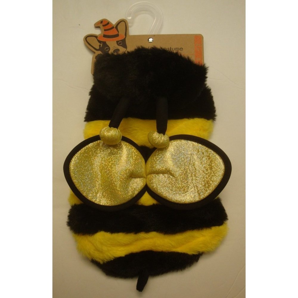 New Pup Crew Pet Dog Halloween Costume Bumble Bee Yellow/Black Size XS/S